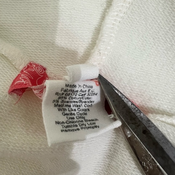 Lux‎ Off White Hoodie Dress or Swim Cover Up Casual Summer Vacation Pool Beach - Picture 4 of 9